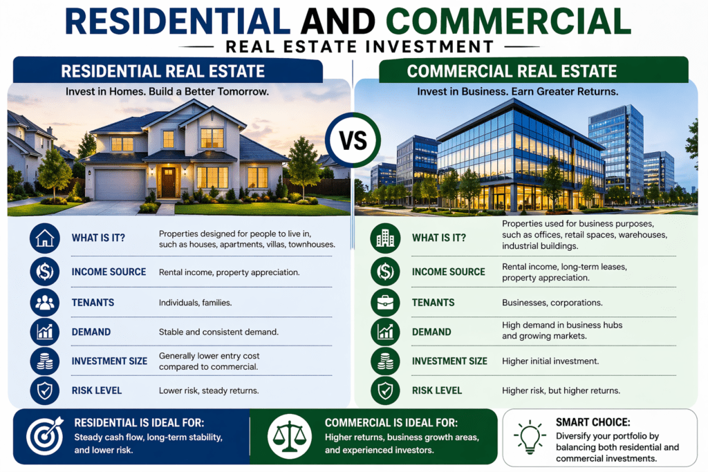 Real Estate Investing Tips residential and commercial real estate investment